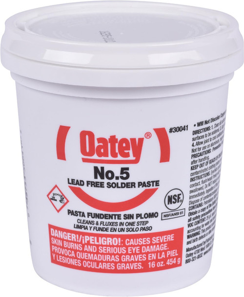 Oatey 30041 No. 5 Paste Flux 16 oz