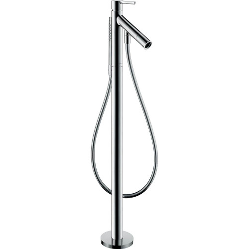 AXOR 10455001 Starck Freestanding Tub Filler Trim with Lever Handle and 1.75 GPM Handshower in Chrome