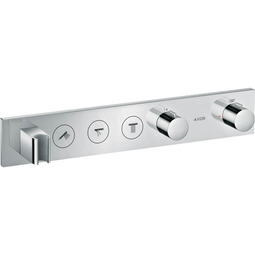 AXOR 18356001 ShowerSolutions Thermostatic Module Trim Select for 3 Functions in Chrome