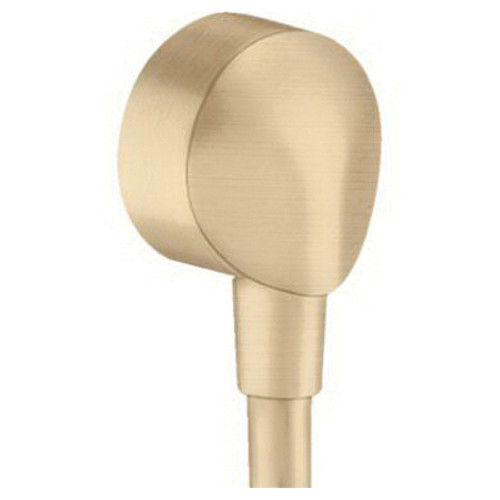 Hansgrohe 27458143 FixFit Wall Outlet with Check Valves in Brushed Bronze