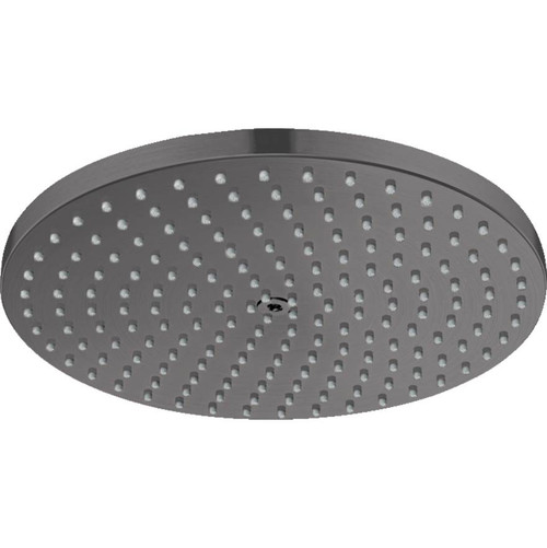 Hansgrohe 27624341 Raindance S Showerhead 240 1-Jet PowderRain, 2.5 GPM in Brushed Black Chrome