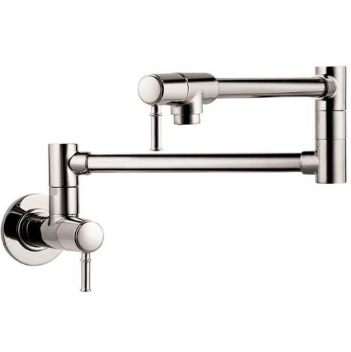 Hansgrohe 4218830 Talis C Pot Filler, Wall-Mounted in Polished Nickel