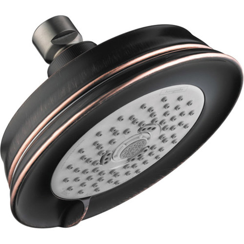 Hansgrohe 4751920 Croma 100 Classic Showerhead 3-Jet, 1.8 GPM in Rubbed Bronze