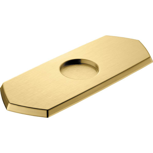 Hansgrohe 4819250 Locarno Base Plate for Single-Hole Faucets in Brushed Gold Optic