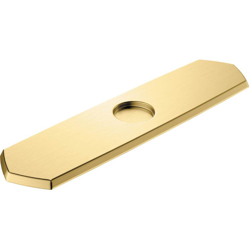 Hansgrohe 4856250 Locarno Base Plate for Single-Hole Kitchen Faucets, 10" in Brushed Gold Optic