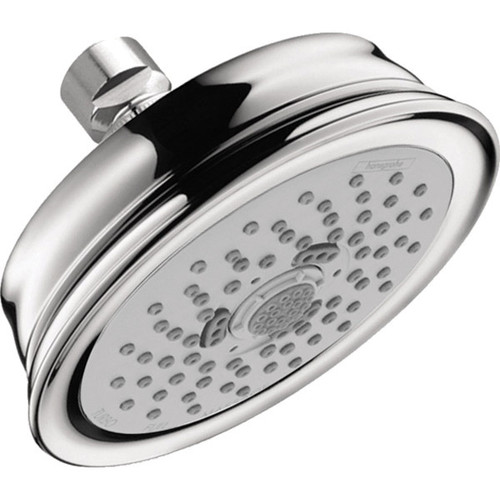 Hansgrohe 4930000 Croma 100 Classic Showerhead 3-Jet, 1.5 GPM in Chrome