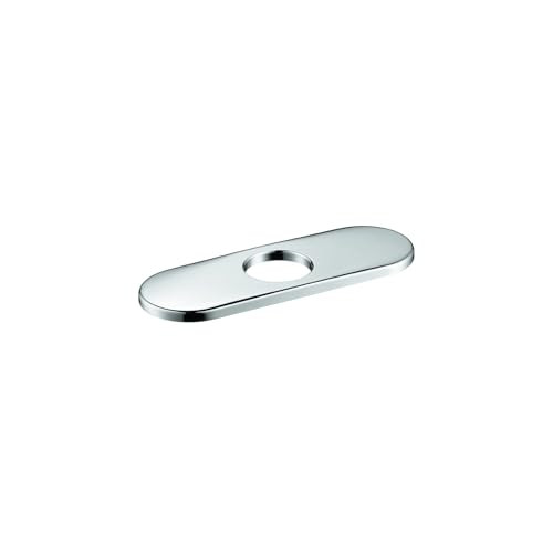 Hansgrohe 06490000 E&S Accessories Base Plate for Contemporary Single-Hole Faucets, 6" in Chrome