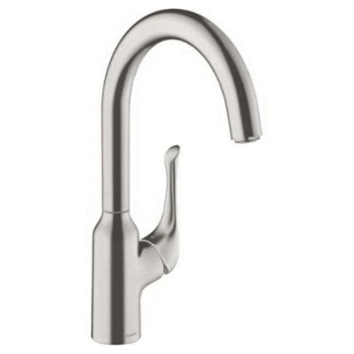 Hansgrohe 71845801 Allegro N Bar Faucet, 1.75 GPM in Steel Optic Hansgrohe 71845801 Allegro N Bar Faucet, 1.75 GPM in Steel Optic