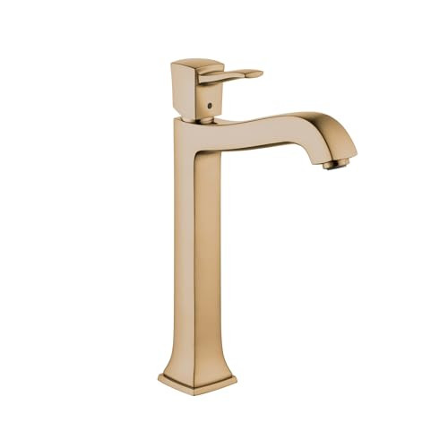 Hansgrohe 31303141 Metropol Classic Single-Hole Faucet 260 with Pop-Up Drain, 1.2 GPM in Brushed Bronze