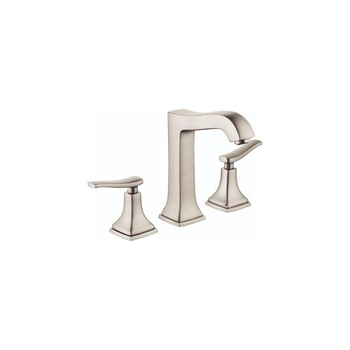 Hansgrohe 31331821 Metropol Classic Widespread Faucet 160 with Lever Handles and Pop-Up Drain, 1.2 GPM in Brushed Nickel