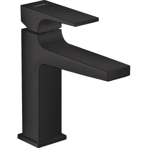 Hansgrohe 32506671 Metropol Single-Hole Faucet 110 with Lever Handle and Pop-Up Drain, 1.2 GPM in Matte Black