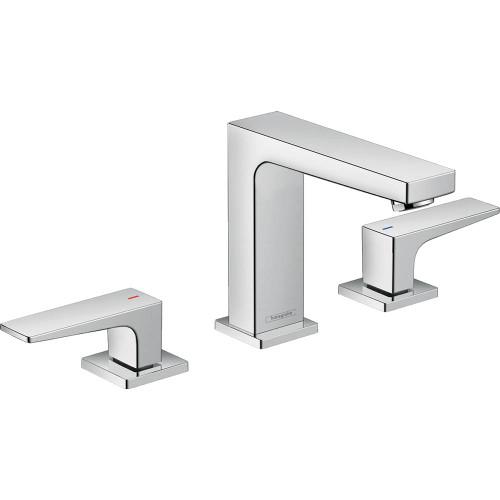 Hansgrohe 32528001 Metropol Widespread Faucet 110 with Lever Handles and Pop-Up Drain, 0.5 GPM in Chrome