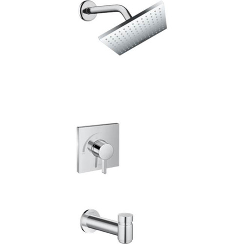 Hansgrohe 4961000 Vernis Shape Pressure Balance Tub/Shower Set, 2.5 GPM in Chrome