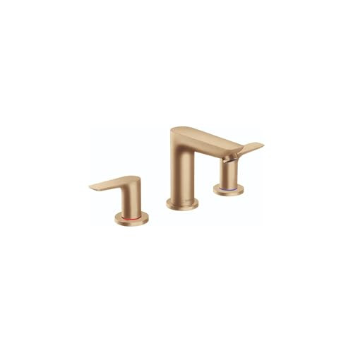 Hansgrohe 71733141 Talis E Widespread Faucet 150 with Pop-Up Drain, 1.2 GPM in Brushed Bronze