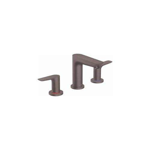 Hansgrohe 71733341 Talis E Widespread Faucet 150 with Pop-Up Drain, 1.2 GPM in Brushed Black Chrome