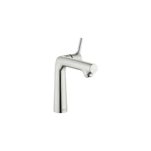 Hansgrohe 72113821 Talis S Single-Hole Faucet 140 with Pop-Up Drain, 1.2 GPM in Brushed Nickel
