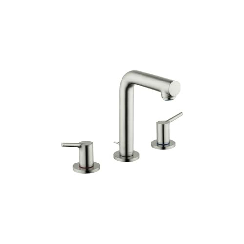 Hansgrohe 72130821 Talis S Widespread Faucet 150 with Pop-Up Drain, 1.2 GPM in Brushed Nickel