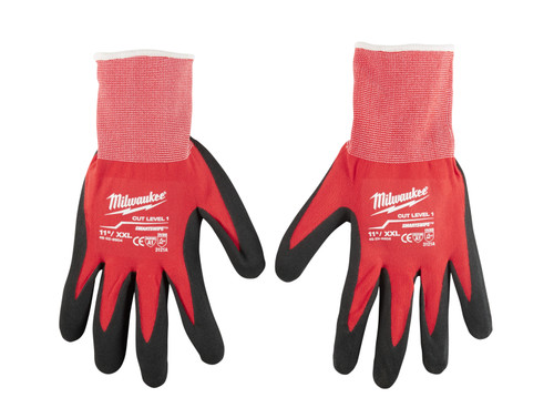 Milwaukee 48-22-8904 XX-Large Nitrile Dipped Work Gloves, Red
