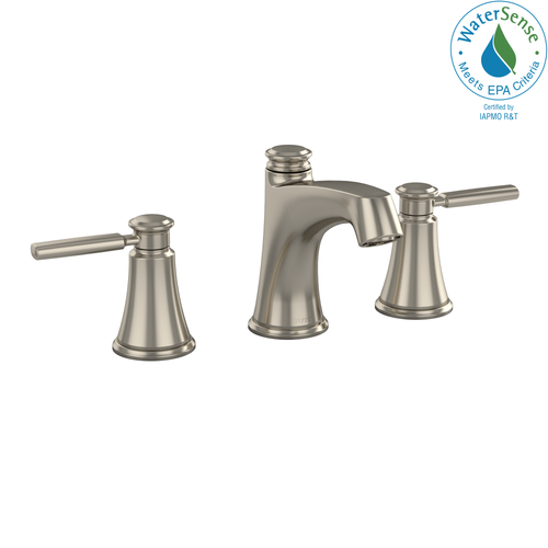 TOTO TL211DD12R#BN Keane Two Handle Widespread 1.2 GPM Bathroom Sink Faucet in Brushed Nickel