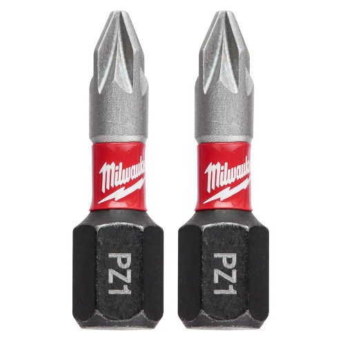 Milwaukee 48-32-4431 Shockwave 2-Piece Impact Phillips #1 Insert Bits (2 Pack)