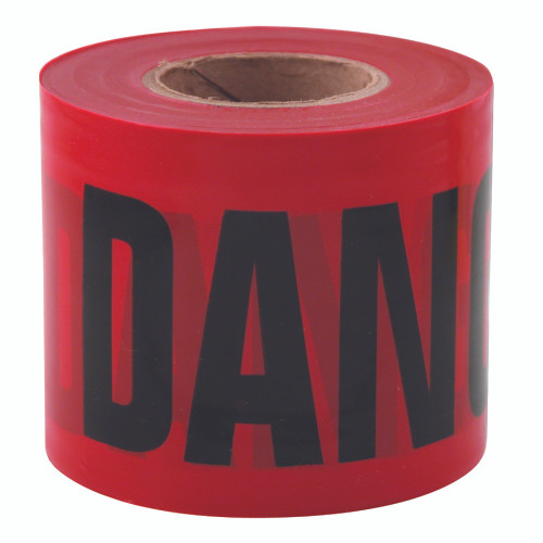 Milwaukee 77-0204 200 ft. Red Barricade Tape - Danger/Peligro