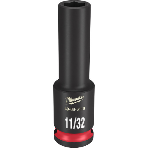 Milwaukee 49-66-6118 Shockwave Impact Duty 3/8" Drive 11/32" Deep 6 Point Socket