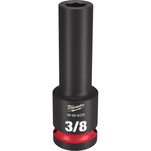 Milwaukee 49-66-6220 Shockwave Impact Duty 1/2" Drive 3/8" Deep 6 Point Socket