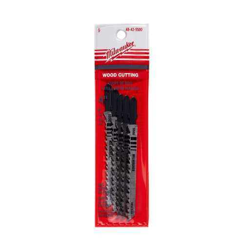 Milwaukee 48-42-5500 4 in. 6 TPI High-Carbon Steel Jig Saw Blade 5PK