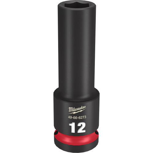 Milwaukee 49-66-6273 Shockwave Impact Duty 1/2" Drive 12MM Deep 6 Point Socket
