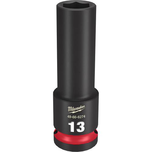 Milwaukee 49-66-6274 Shockwave Impact Duty 1/2" Drive 13MM Deep 6 Point Socket