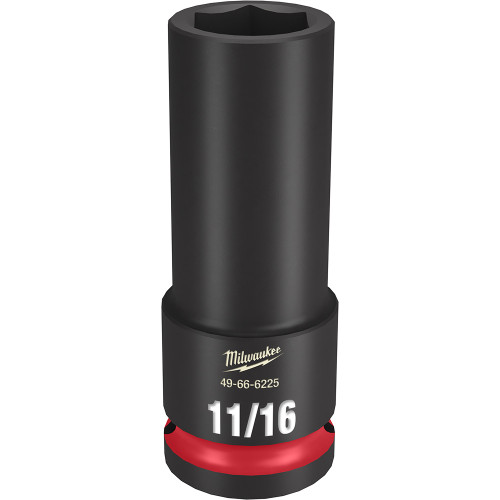 Milwaukee 49-66-6225 Shockwave Impact Duty 1/2" Drive 11/16" Deep 6 Point Socket
