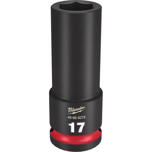Milwaukee 49-66-6278 Shockwave Impact Duty 1/2" Drive 17MM Deep 6 Point Socket