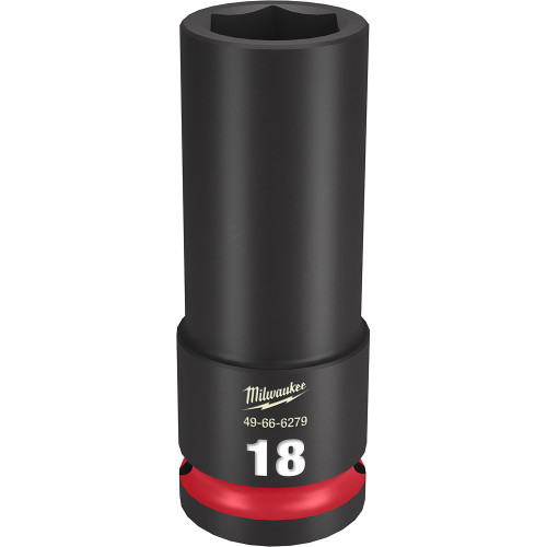 Milwaukee 49-66-6279 Shockwave Impact Duty 1/2" Drive 18MM Deep 6 Point Socket