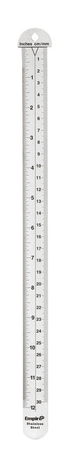 Milwaukee 27308 12 in. Hook Ruler (32nds, mm, cm)