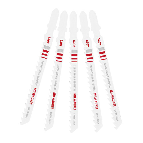 Milwaukee 48-42-5302 4 in. 6 TPI Bi-Metal Jig Saw Blade 5PK