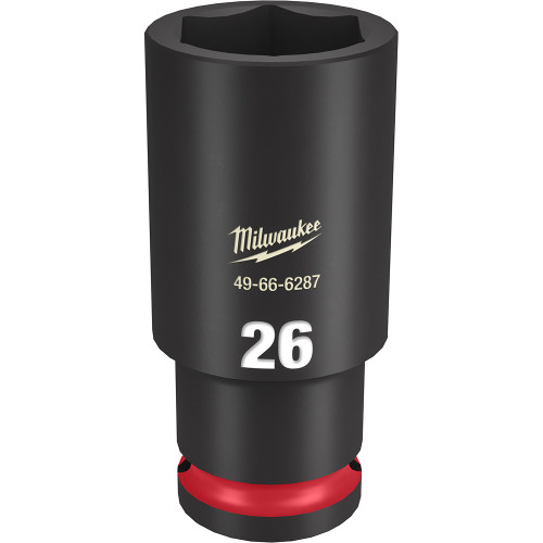 Milwaukee 49-66-6287 Shockwave Impact Duty 1/2" Drive 26MM Deep 6 Point Socket