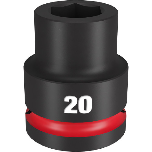 Milwaukee 49-66-6358 Shockwave Impact Duty 3/4" Drive 20MM Standard 6 Point Socket