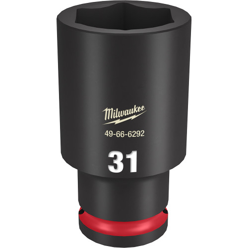 Milwaukee 49-66-6292 Shockwave Impact Duty 1/2" Drive 31MM Deep 6 Point Socket