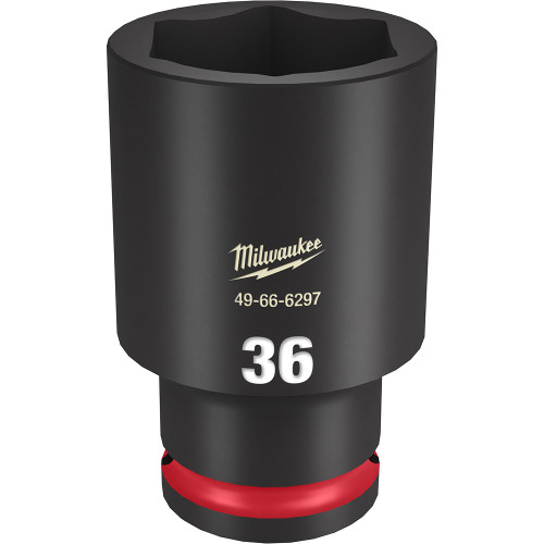 Milwaukee 49-66-6297 Shockwave Impact Duty 1/2" Drive 36MM Deep 6 Point Socket