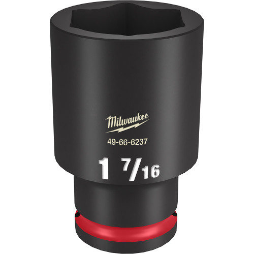 Milwaukee 49-66-6237 Shockwave Impact Duty 1/2" Drive 1-7/16" Deep 6 Point Socket