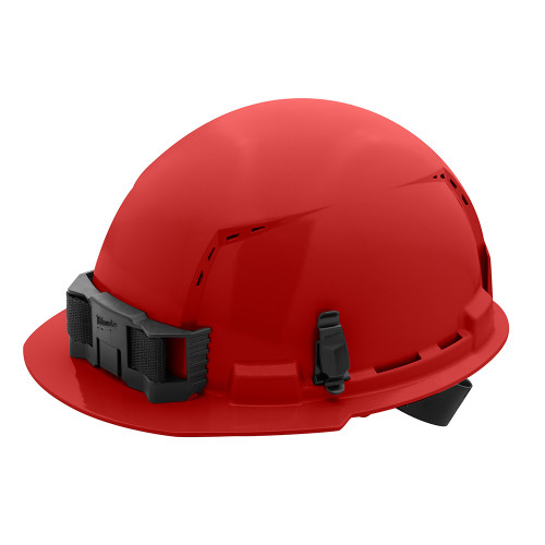 Milwaukee 48-73-1208 Red Front Brim Vented Hard Hat w/4pt Ratcheting Suspension - Type 1, Class C