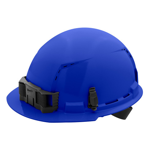 Milwaukee 48-73-1204 Blue Front Brim Vented Hard Hat w/4pt Ratcheting Suspension - Type 1, Class C