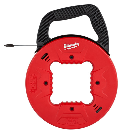 Milwaukee 48-22-4181 25 Ft. 1/4 in. Steel Fish Tape with Low Profile Tip