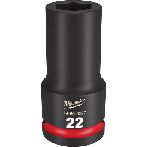 Milwaukee 49-66-6397 Shockwave Impact Duty 3/4" Drive 22MM Deep 6 Point Socket