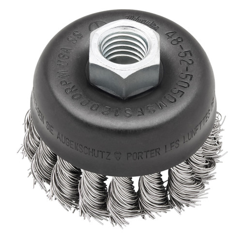 Milwaukee 48-52-5050 3 in. Stainless Steel Knot Wire Cup Brush