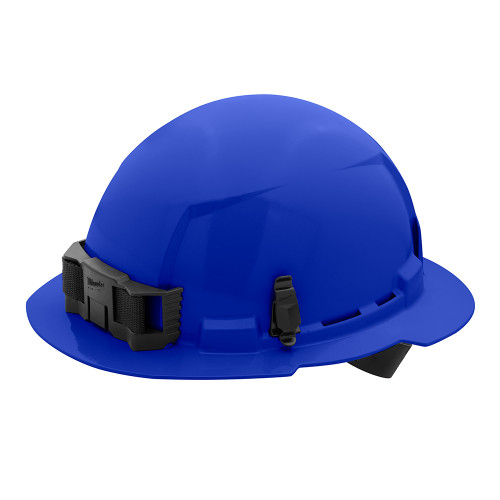 Milwaukee 48-73-1105 Blue Full Brim Hard Hat w/4pt Ratcheting Suspension - Type 1, Class E