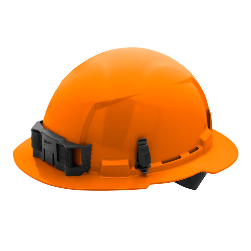 Milwaukee 48-73-1113 Orange Full Brim Hard Hat w/4pt Ratcheting Suspension - Type 1, Class E