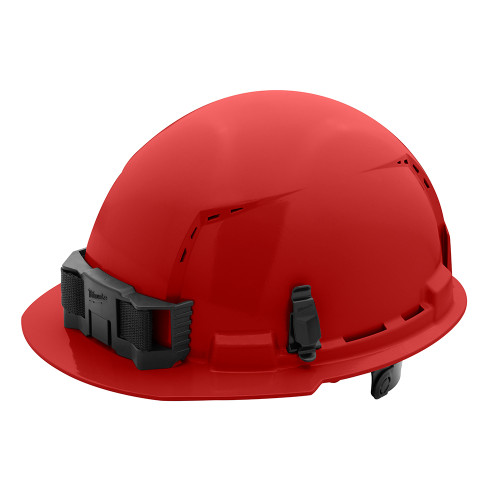 Milwaukee 48-73-1228 Red Front Brim Vented Hard Hat w/6pt Ratcheting Suspension - Type 1, Class C