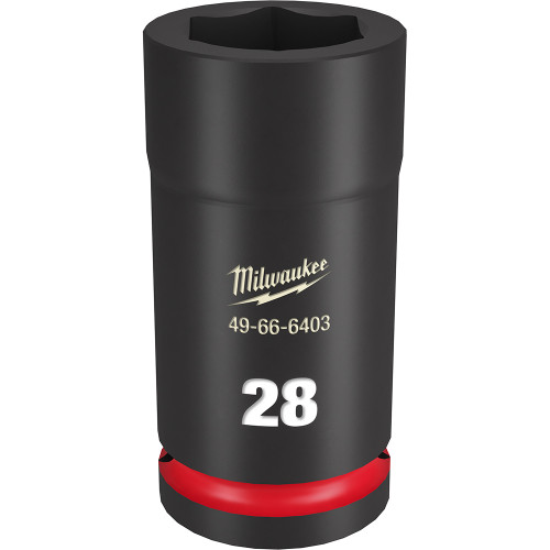 Milwaukee 49-66-6403 Shockwave Impact Duty 3/4" Drive 28MM Deep 6 Point Socket