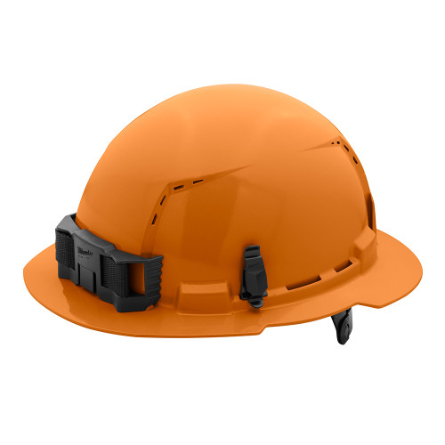 Milwaukee 48-73-1233 Orange Full Brim Vented Hard Hat w/6pt Ratcheting Suspension - Type 1, Class C